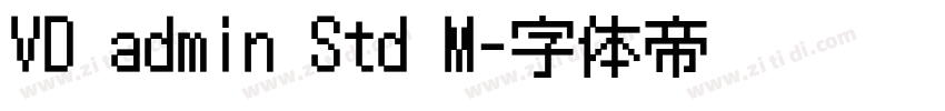 VD admin Std M字体转换